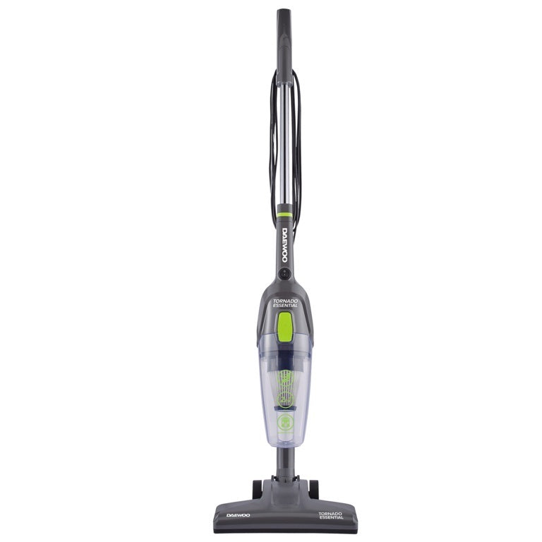 Daewoo Tornado Essential Cyclonic Vaccum 600W Black FLR00168 | Cyclonic Suction | Washable Filter | 5Mtr Power Cable | Lightweight | 2 in 1 | 0.6Ltr Dust Tank | Handheld Vaccum | Detachable Handle | Easy to Use | Versatile
