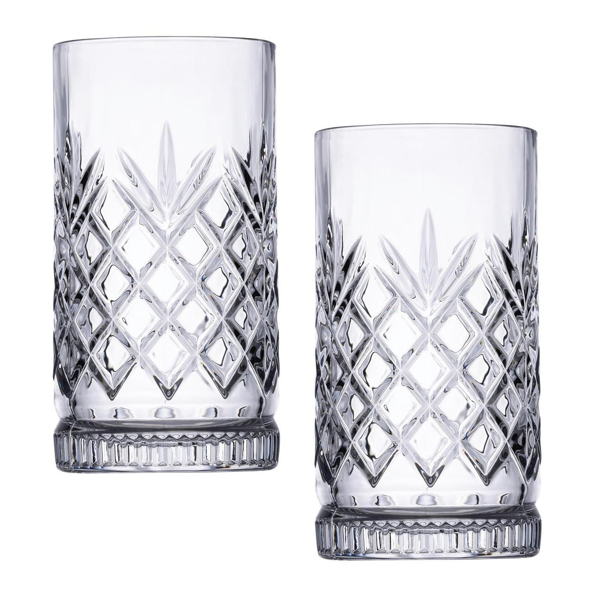 Ravenhead Eton Hiball Glasses Clear 45cl Set of 2 0041.460 | Strong and Durable | Dishwasher Safe | Dishwasher Stackable
