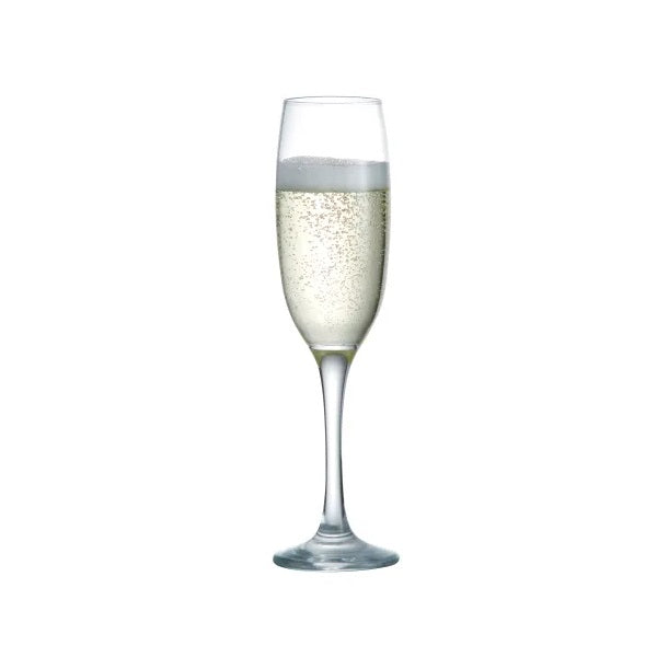 Ravenhead Mode Flute Glasses Clear 22cl Set of 4 0041.336 | Dishwasher Safe | Strong and Durable
