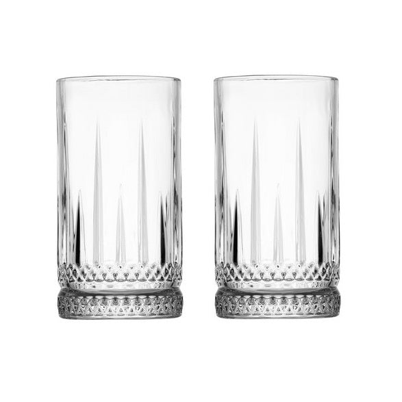 Ravenhead Winchester Hiball Glasses Clear 45cl Set of 2 0041.458 | Dishwasher Safe | Strong and Durable | Dishwasher Stackable