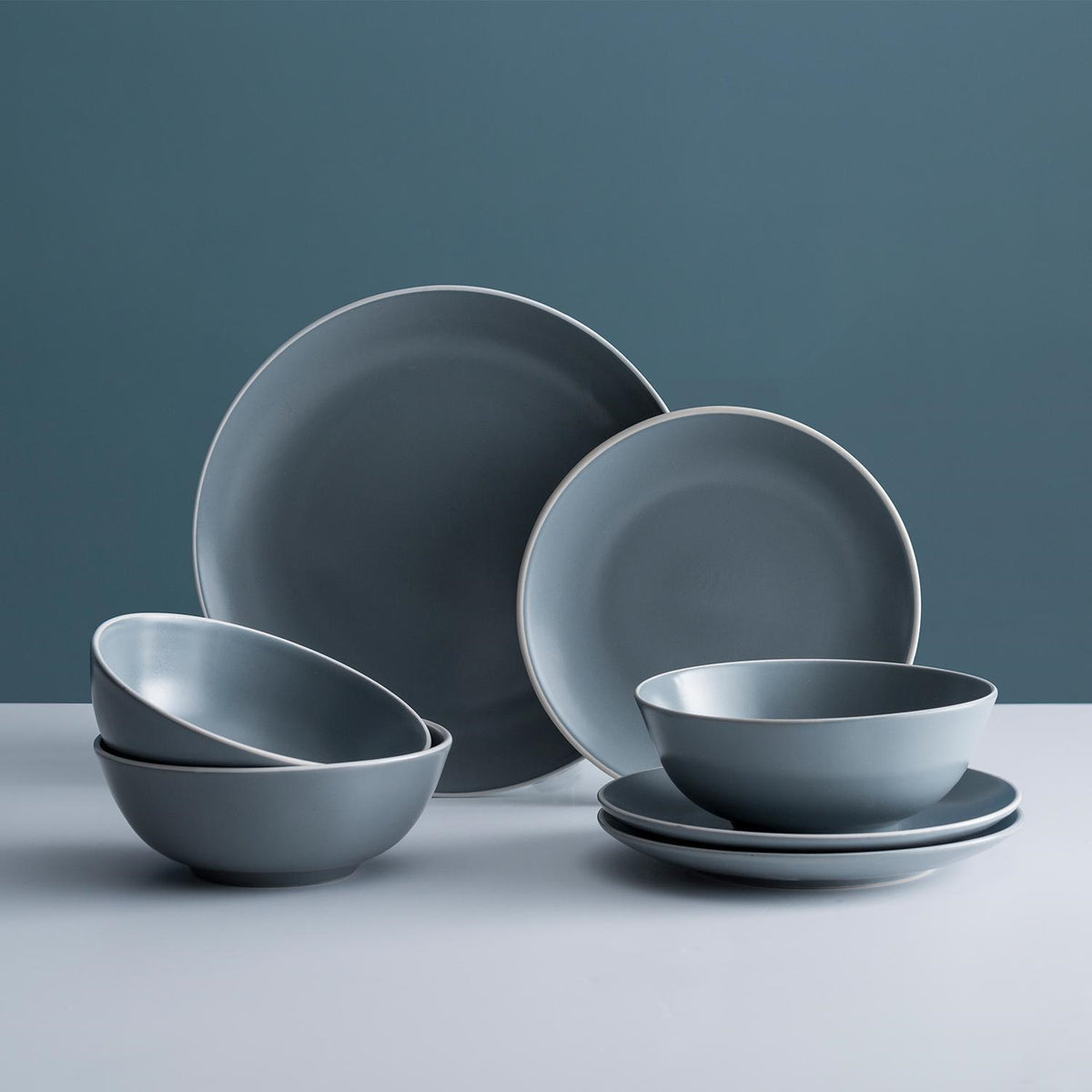 Mason Cash Classic Collection Side Plate Grey 20.5cm 2001.905 | Durable Stoneware | Dishwasher Safe | Microwave Safe