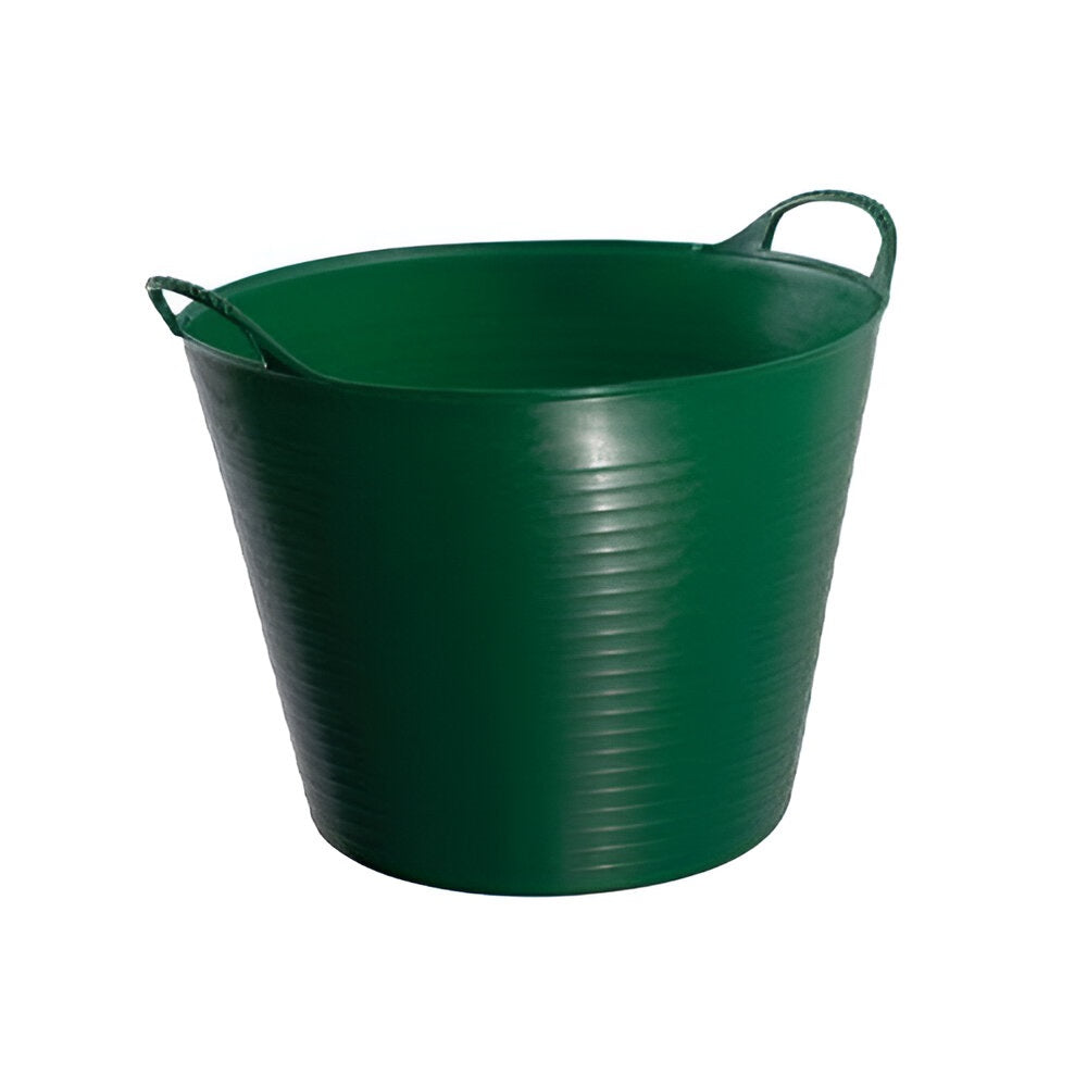 Red Gorilla Flexible 2 Handled Recycled Tub Green 26Ltr D39cm x H30cm SP26G | Frost and UV Resistant | Very Strong