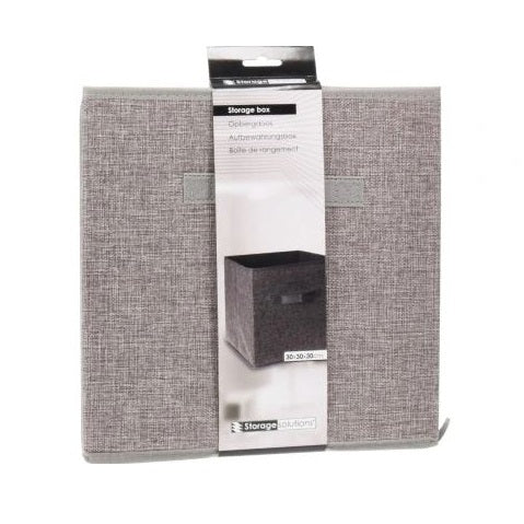 Storage Solutions Storage Box Grey 30cm x 30cm x 30cm 152231