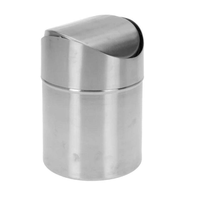 Excellent Houseware Stainless Steel Waste Bin Chrome 12cm x 12cm x 16cm 151307