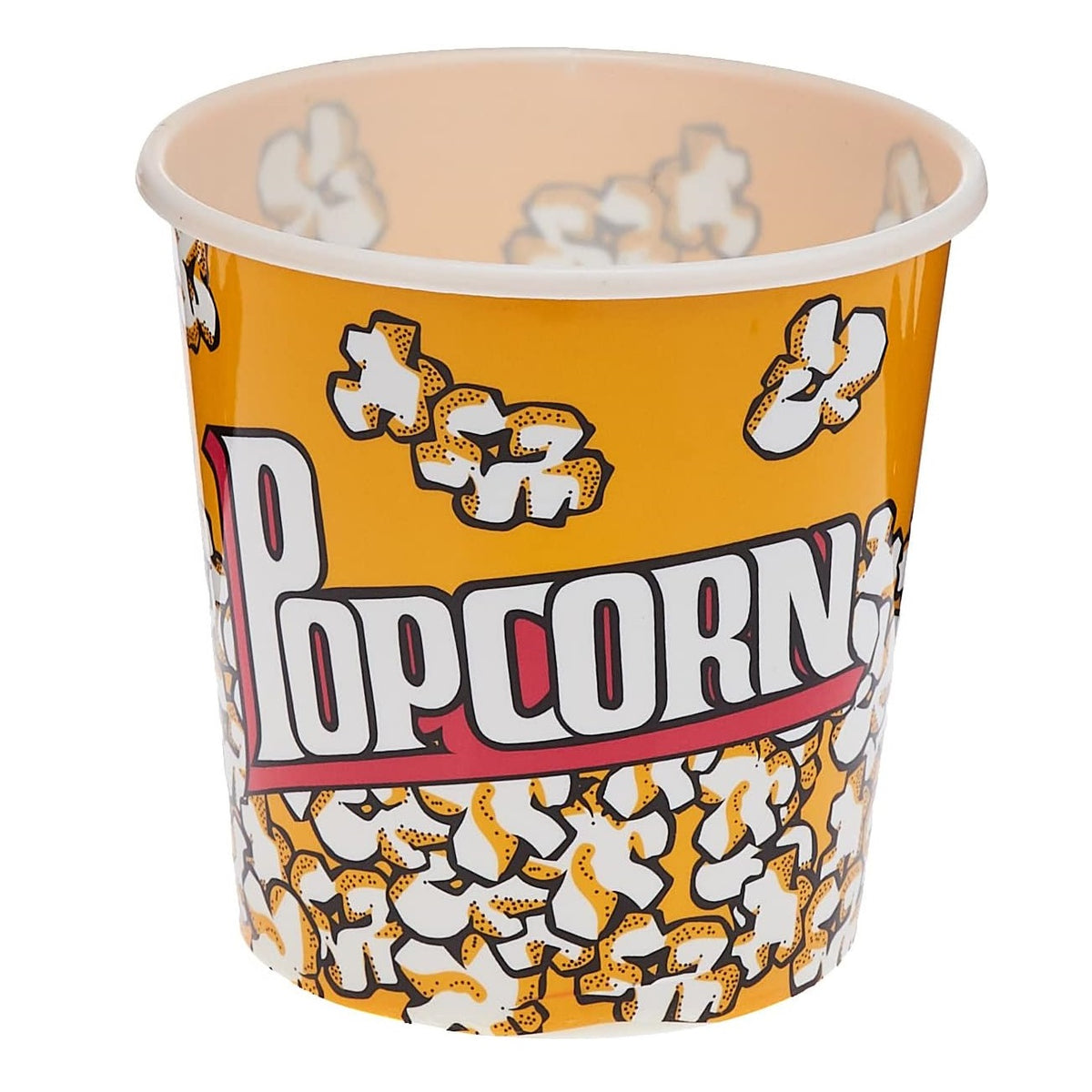 Round Popcorn Bucket Yellow 18cm x 18cm 156336
