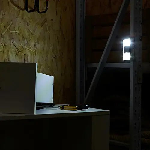 Dekton Cordless Multipurpose Night Light With Magnetic Base Black 11.5mm x 3mm x 19mm DT50702 | Cordless and Portable | 110 Lumens | 10Mtr Beam Distance | One Button Action | COB LED