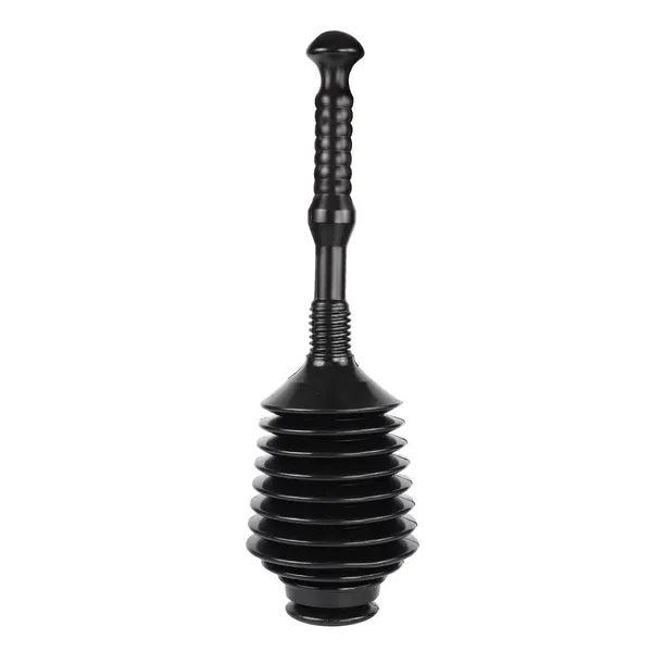 Dekton Funnel Nose Master Plunger Black DT30333 | Fits Into 90 Degree Bends | Ideal for Toilets and Sinks | Easily Cleaned