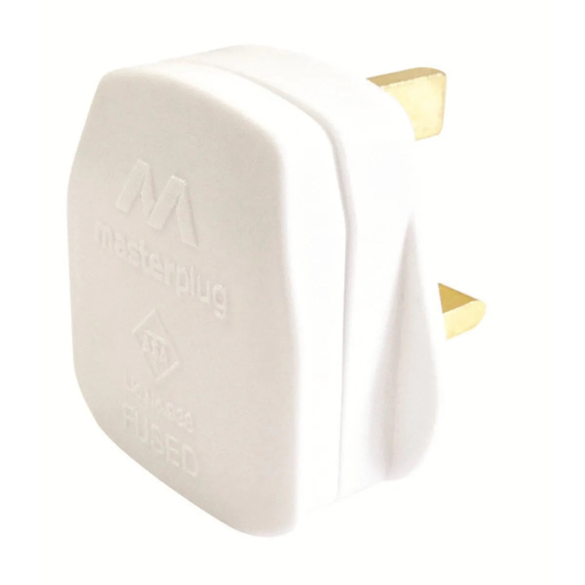 British General Masterplug 13Amp Fused Plug White PT13W