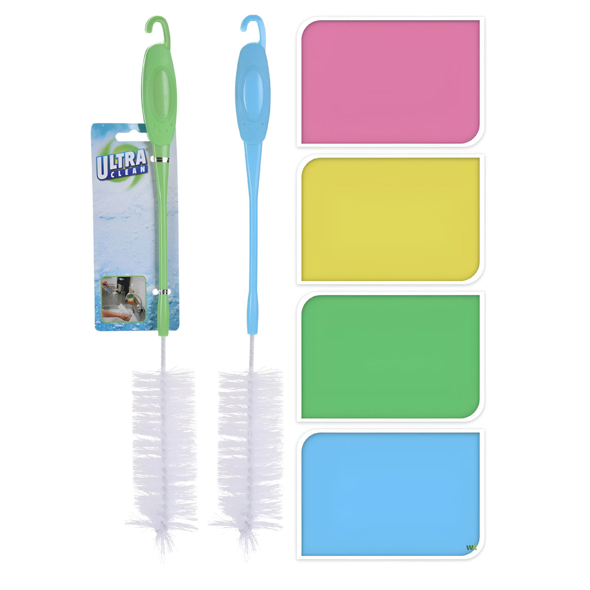 Ultra Clean Jumbo Dishwashing Brush Assorted Colours 42cm Pack of 1 156939