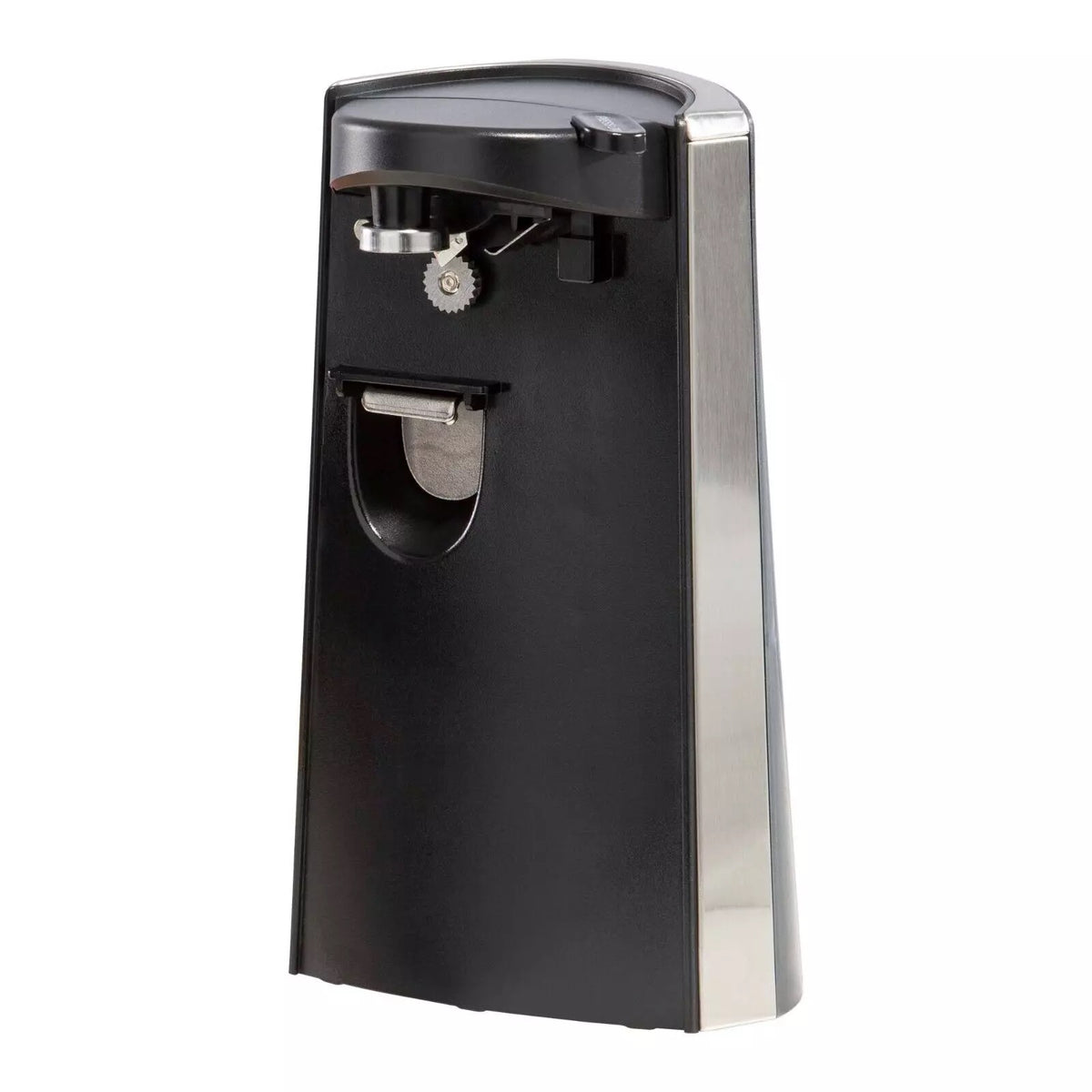 Daewoo Electric Tin Can Opener With Sharpener Black SDA2313 | Bottle Opener | Hands Free Easy Can Opener | Magnetic Lid Holder | Easy Clean
