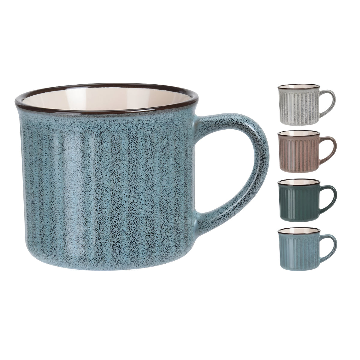 Stoneware Mug 250ml Assorted Colour Pack of 1 Q75