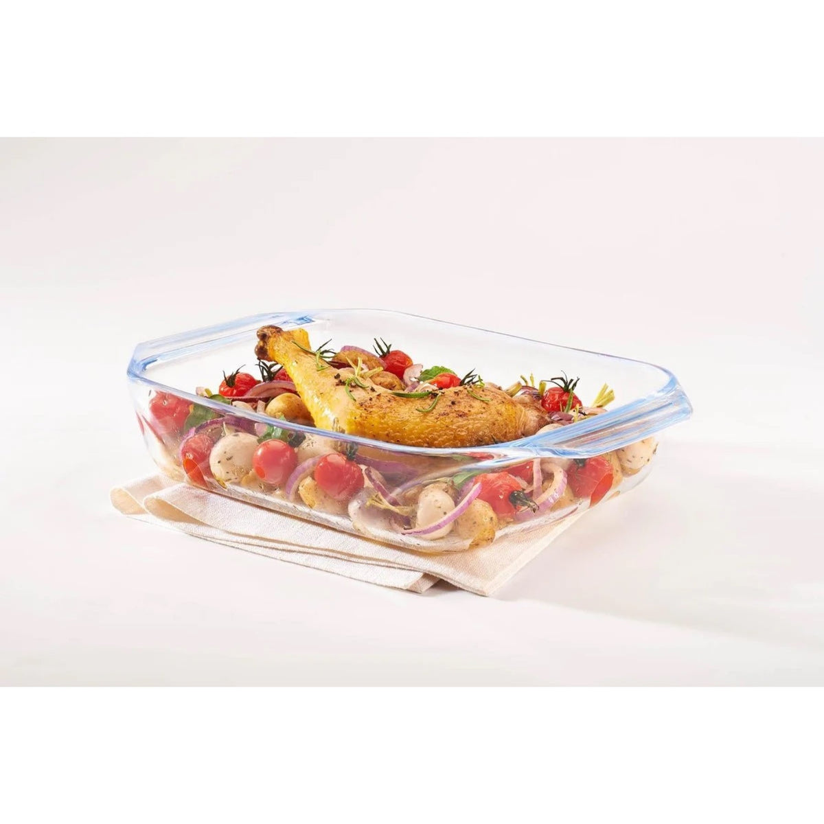 Pyrex Rectangular Roasters Clear 3Pk 912S735