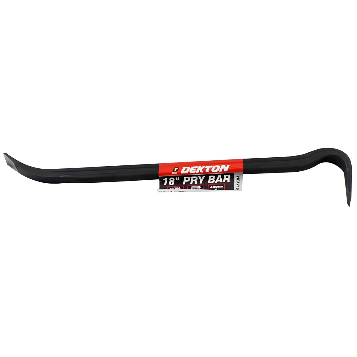 Dekton Pry Bar Oval Shank With Groove Black 18-Inch DT10812