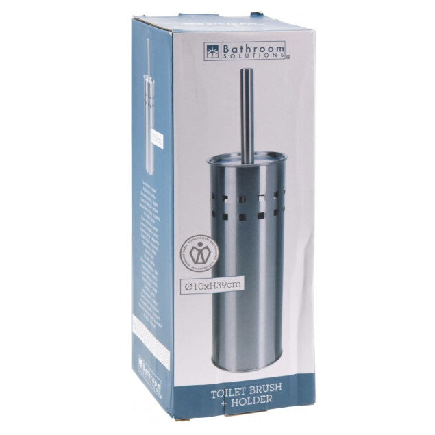 Bathroom Solutions Toilet Brush and Holder Chrome 082804