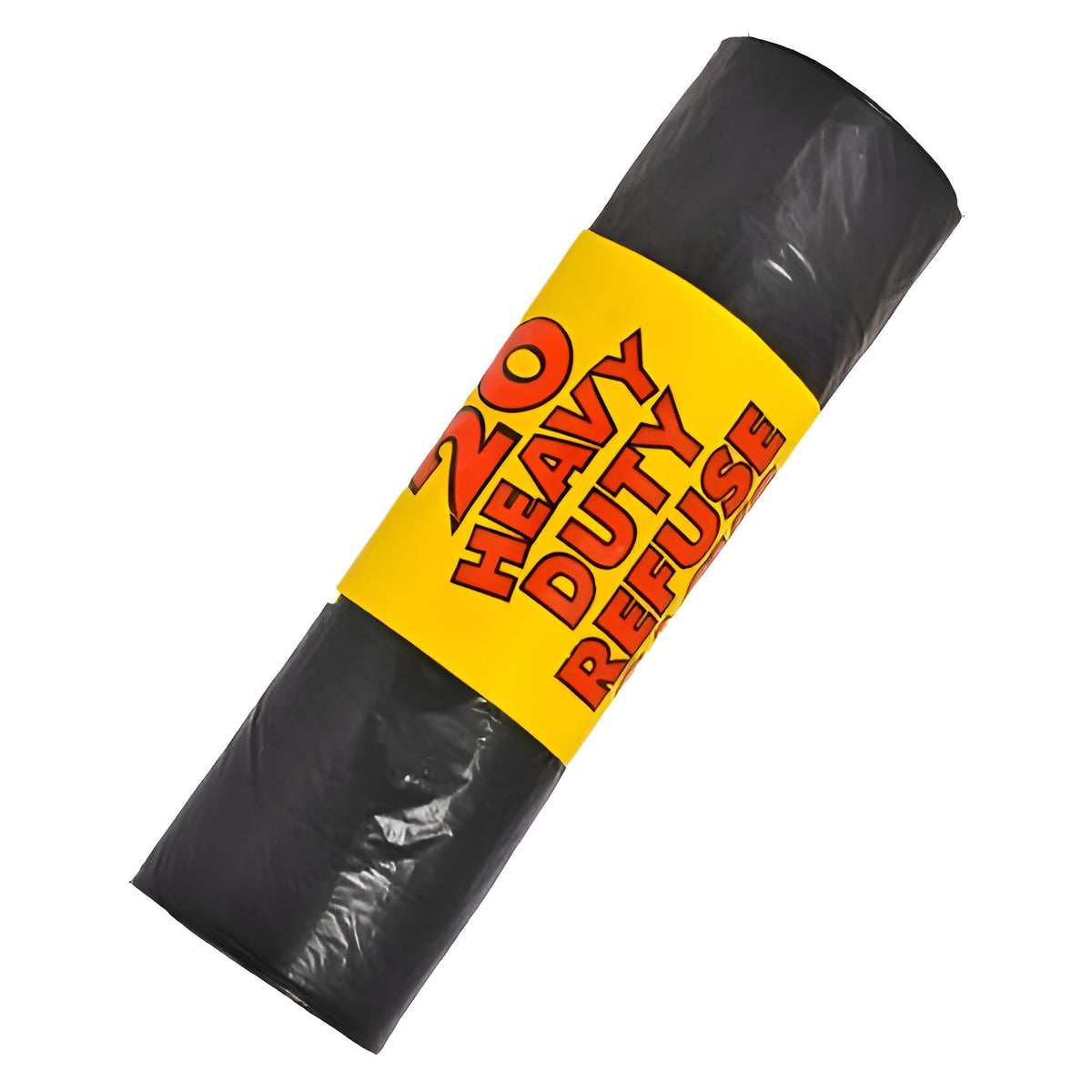 Kingfisher Heavy-Duty Refuse Sacks Black 18-inch x 29-inch x 34-inch Pack of 20 RS20 | Strong and Durable | Suitable for Domestic and Commercial Use