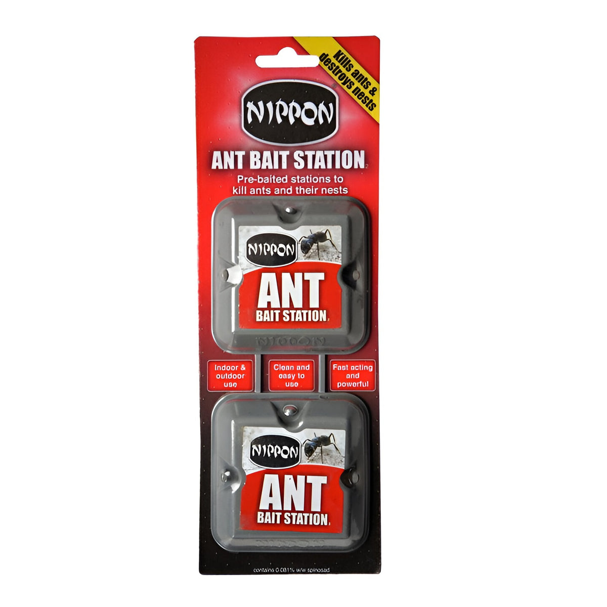 Vitax Nippon Ant Bait Station Multicolour 5g Pack of 2 LT1170D | Acts to Kill Ant Colonies | Clean and Easy to Use | Use in and Around the Home