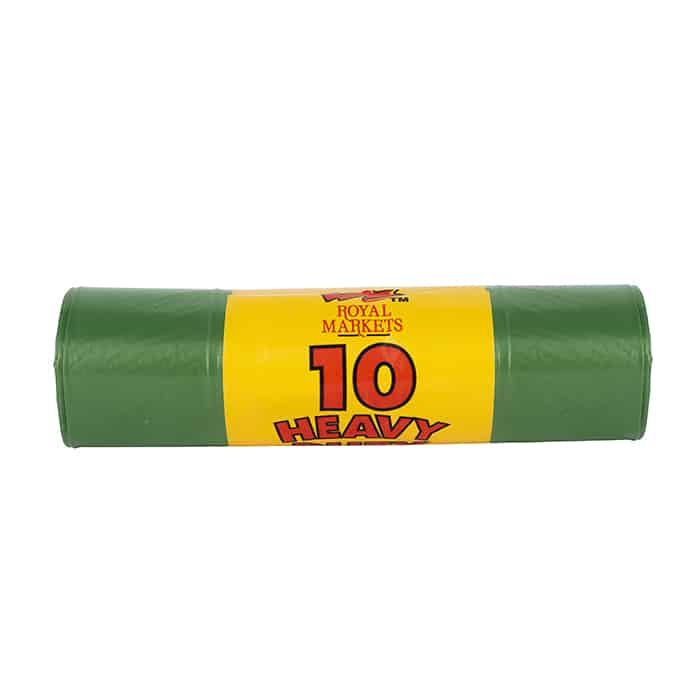 Royal Market Heavy Duty Garden Sacks Green 18cm x 29cm x 39cm Pack of 10