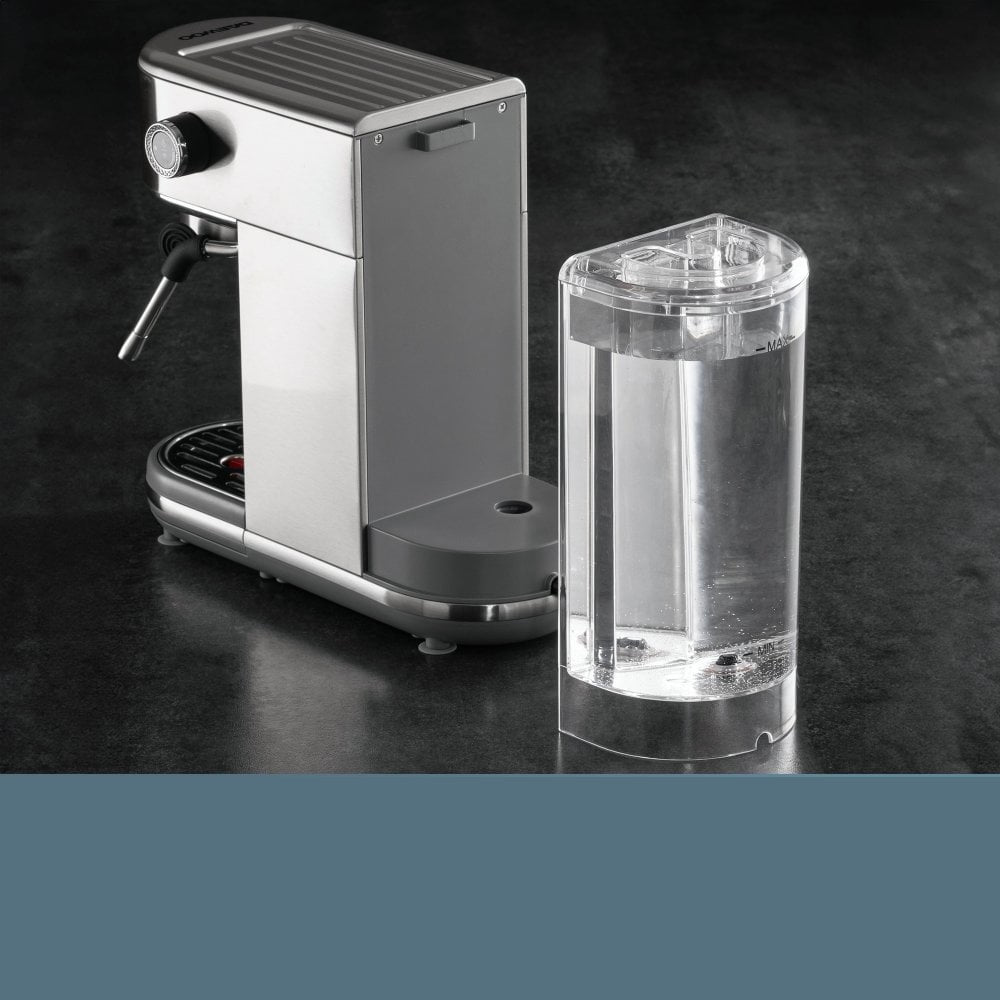Daewoo 20 Bar Digital Compact Barista Espresso Coffee Maker With Milk Frother Grey SDA2700 | Steam Wand | Barista Experience | 1.2Ltr Water Tank | Digital Display | Includes - Steam Jug and 2 Espresso Cups