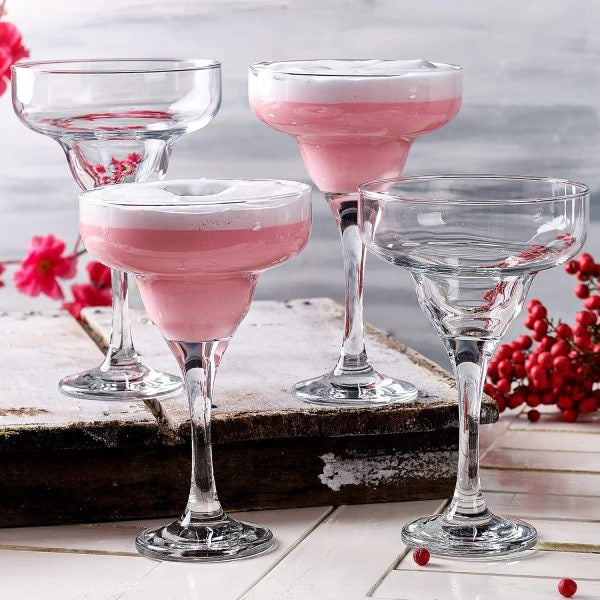 LAV Misket Cocktail Glasses Clear 300cc Pack of 3 MIS581 | Dishwasher Safe