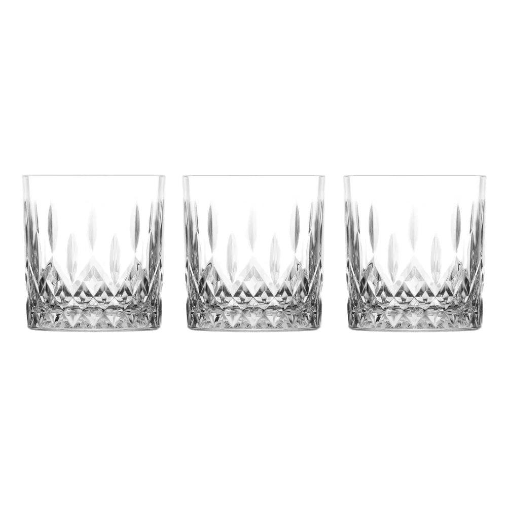 LAV Odin Glass Tumbler Clear 330cc Pack of 3 ODN430 | Dishwasher Safe