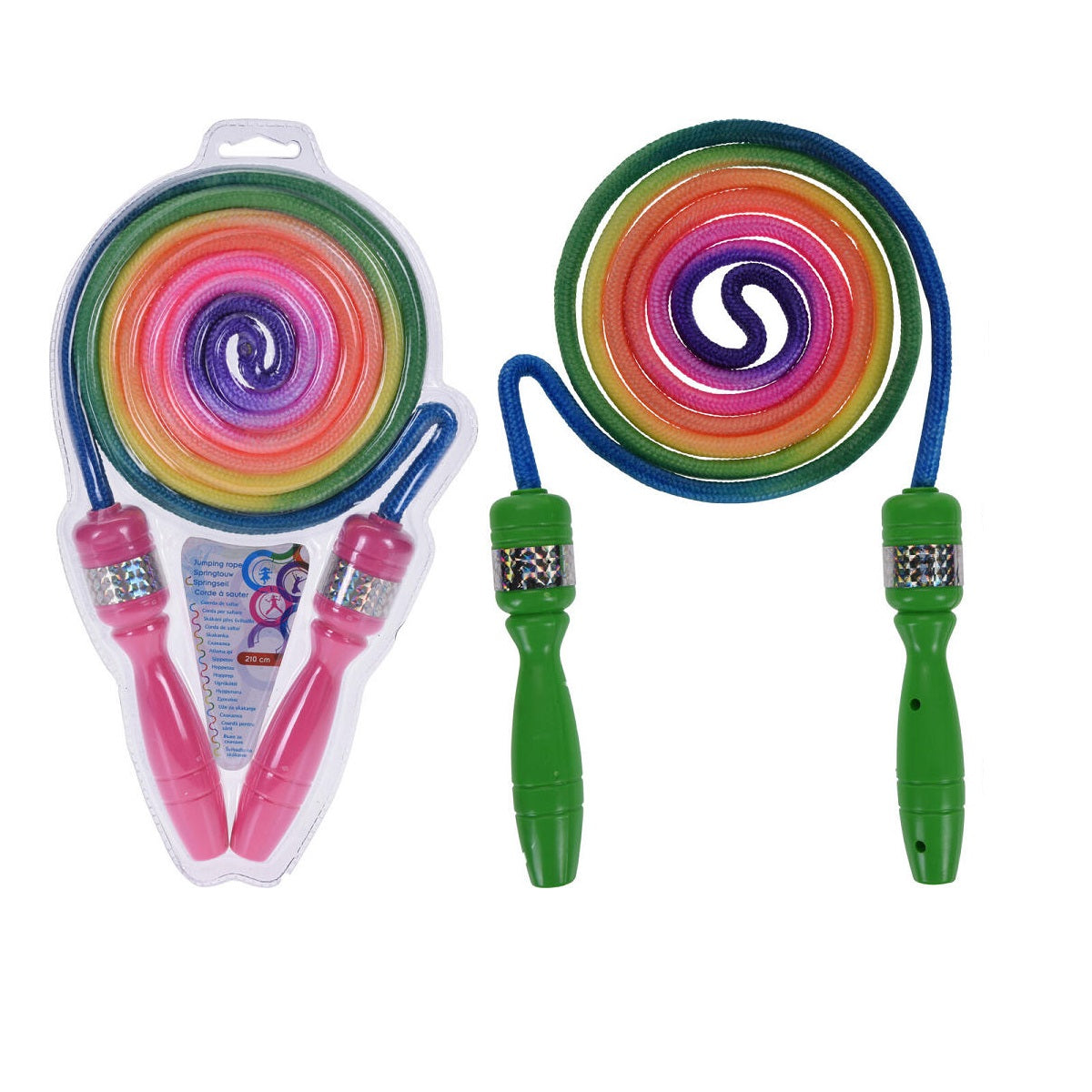Rainbow Skipping Rope Assorted 210cm 495460120