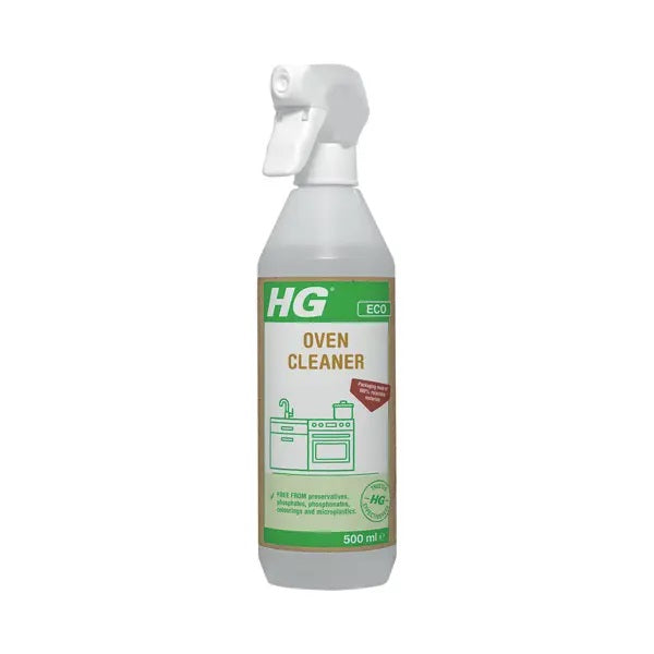 HG Eco Oven Cleaner Spray White 500ml 2209 | Removes Burnt in Grease
