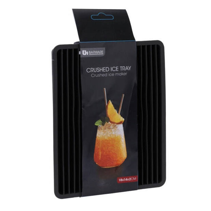 Excellent Houseware Barware Crushed Ice Tray Black 18cm x 14cm x 2cm 158106