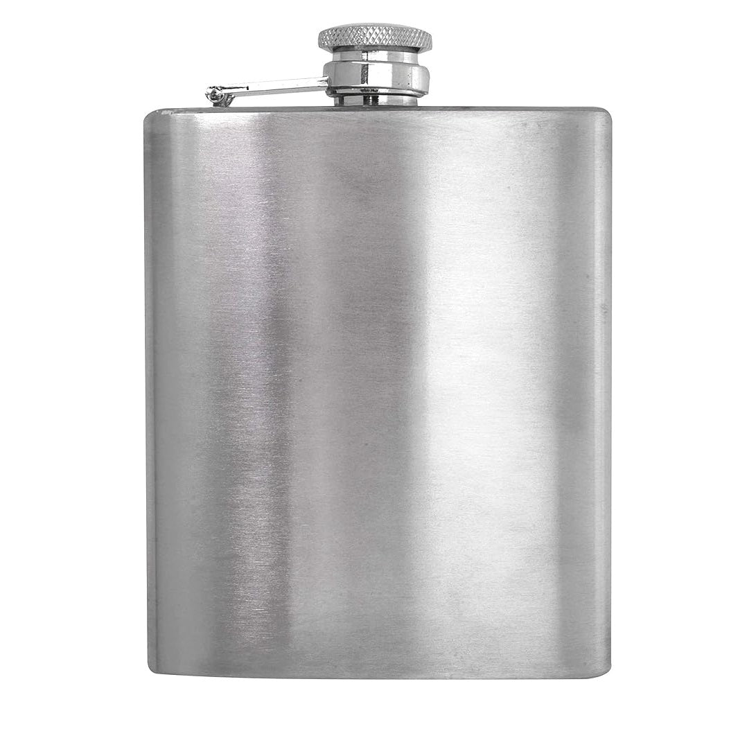 Excellent Houseware Barware Stainless Steel Hip Flask Chrome 200ml 084960