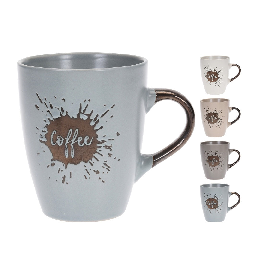Stoneware Coffee Mug Assorted 320ml 150535 | Microwave and Dishwasher Safe