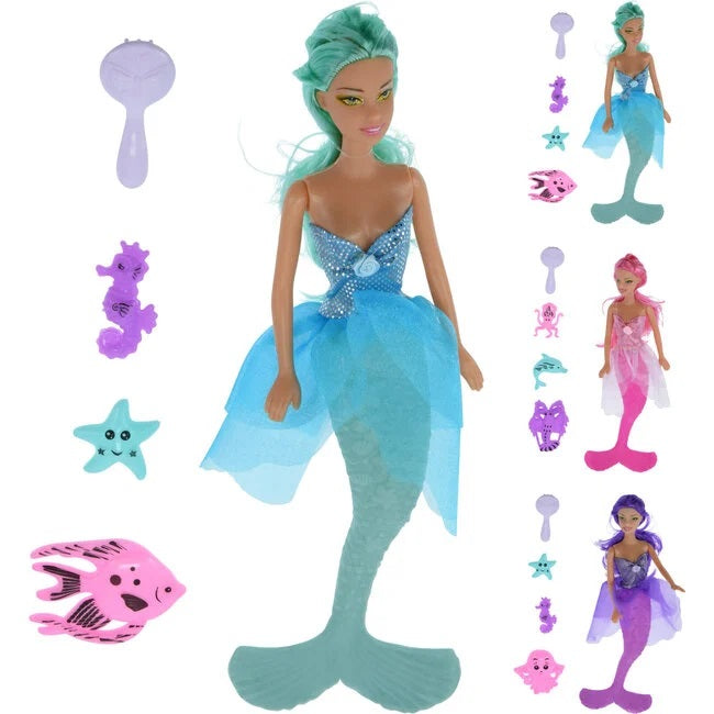 Mermaid Doll Set Assorted 30cm 083593