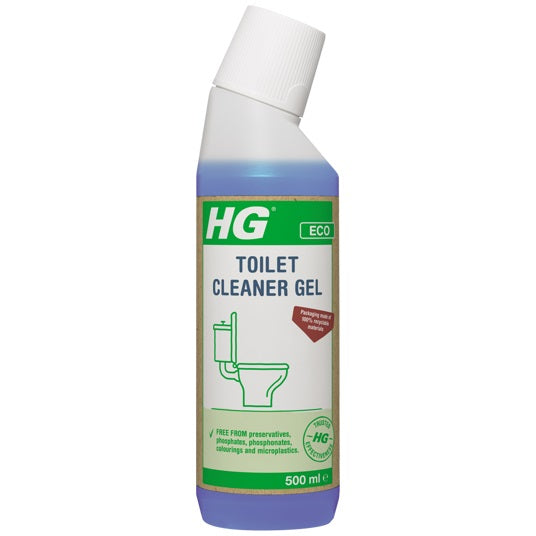 HG ECO Toilet Cleaner Gel Blue 500ml 2209 | Removes Dirt and Limescale