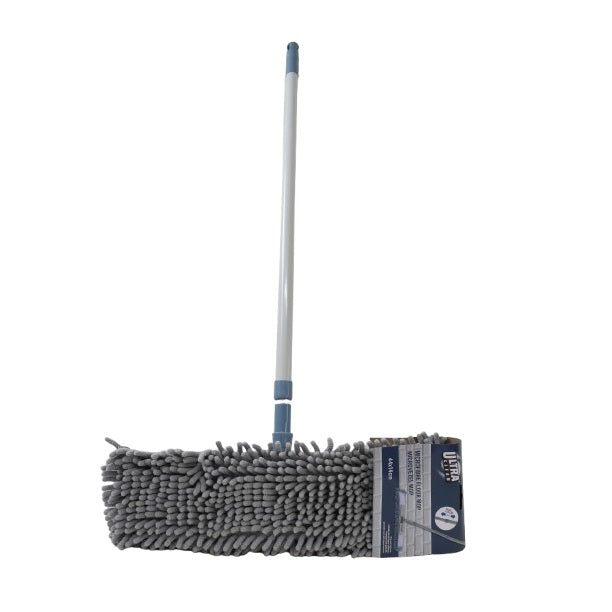 Ultra Clean Microfiber Floor Mop with Adjustable Handle White and Grey 44cm x 14cm 153932