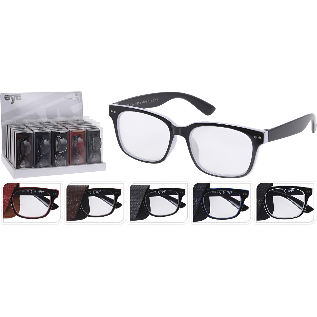 Eye Catcher Reading Glasses in Pouch Assorted Pack of 1 046738
