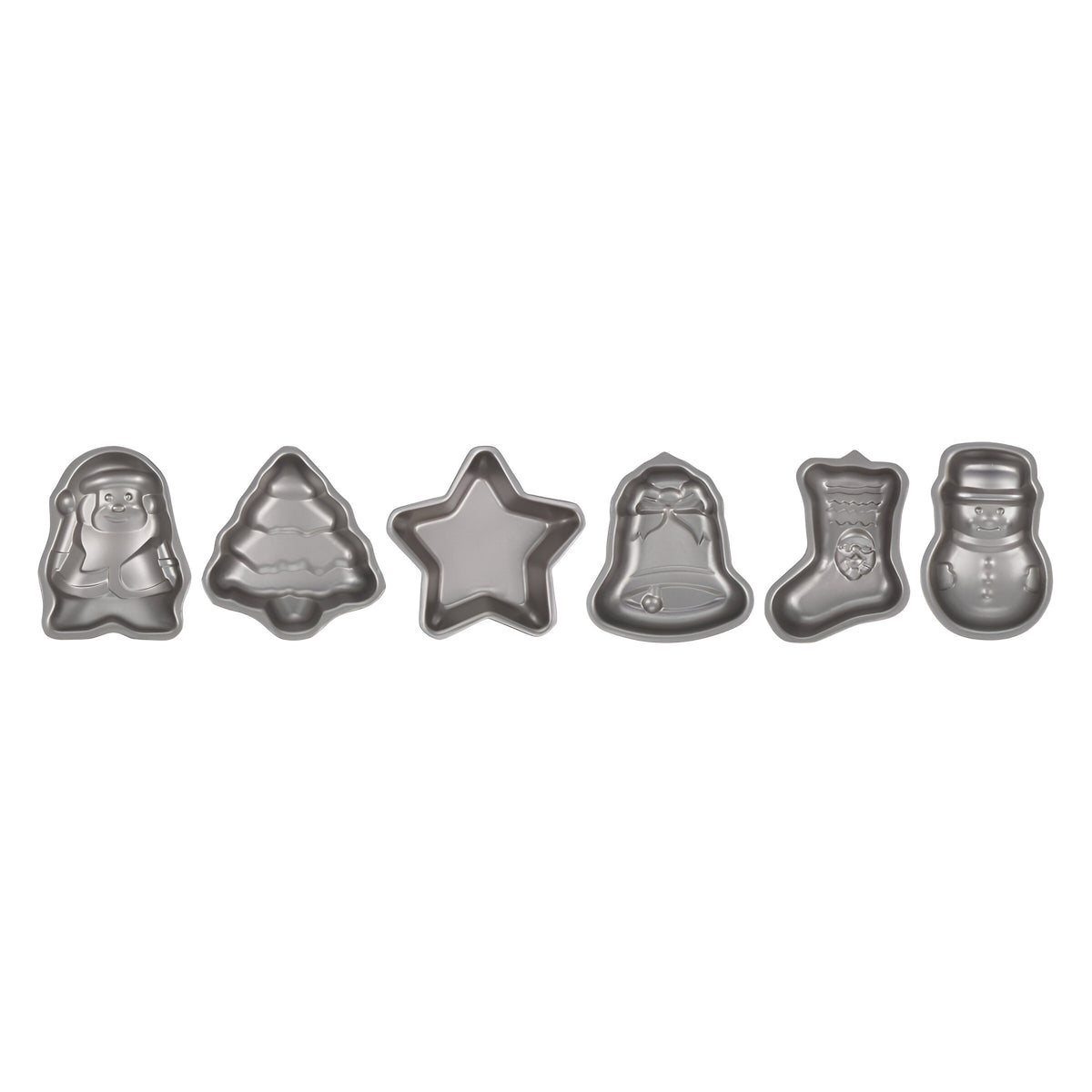 La Cucina X-Mas Non Stick Baking Form Assorted 12cm x 10cm x 2cm Pack of 1 197815 | Non Stick Coating
