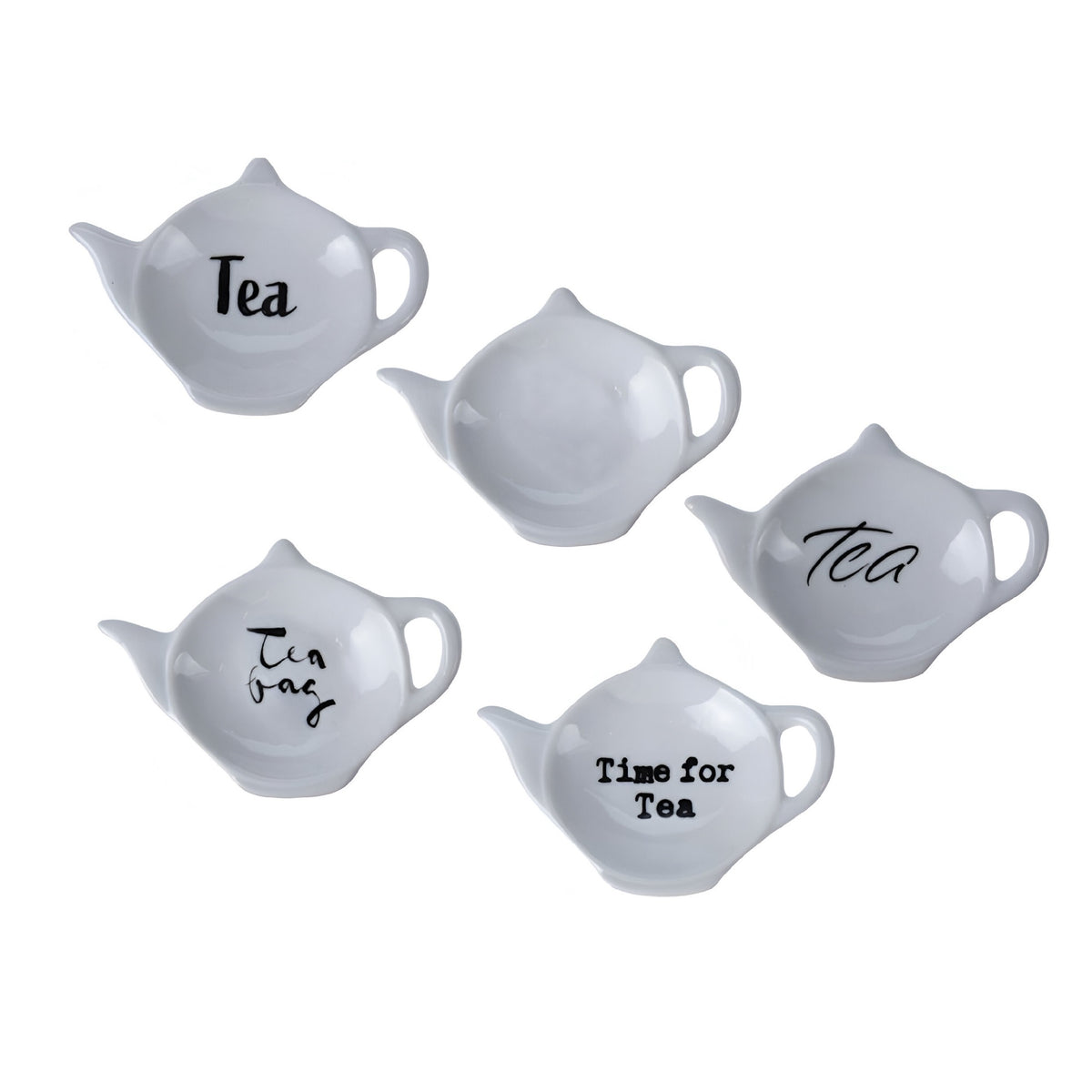Excellent Houseware Porcelain Tea Bag Holder White Pack of 1 15630