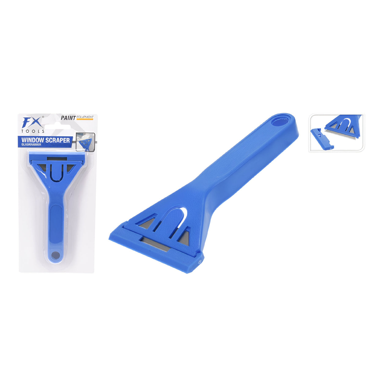 FX Tools Window Scraper with Cover Blue 15cm x 1cm x 21cm 088684