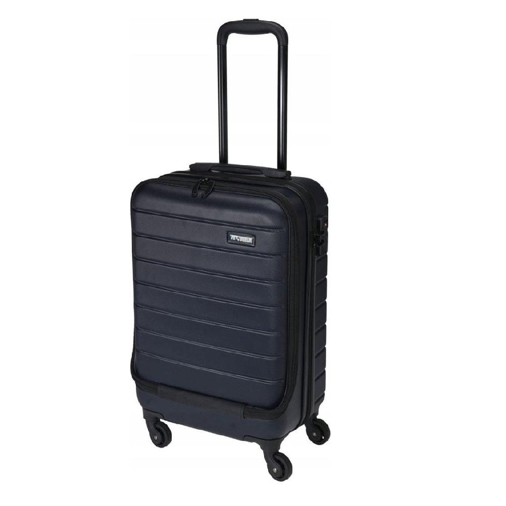 Proworld Travel Trolley Black 20-Inch 37Ltr 2.7Kg | 360 Degree Spin Wheels | Lightweight | ABS Material | Cabin Approved