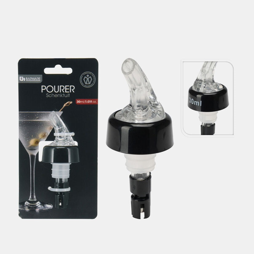 Excellent Houseware Bottle Funnel Black and White 95mm x 40mm 30ml 189575