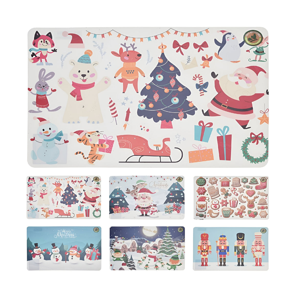 Polypropylene X-Mas Placemat Assorted 435mm X285mm Pack of 1 157109