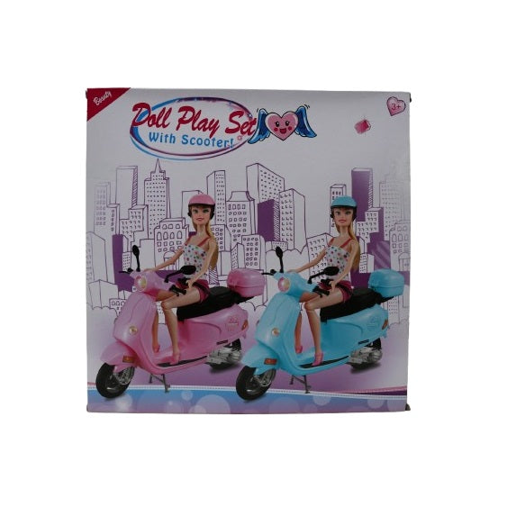 Doll Playset with Scooter Assorted Colour Pack of 1 S34-939080
