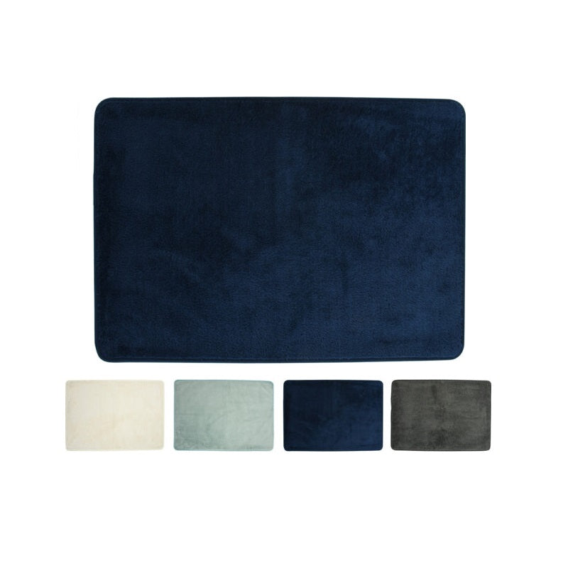 Bathroom Solutions Microfibre Anti-slip Bath Mat Assorted Colour 70cm x 50cm 107442