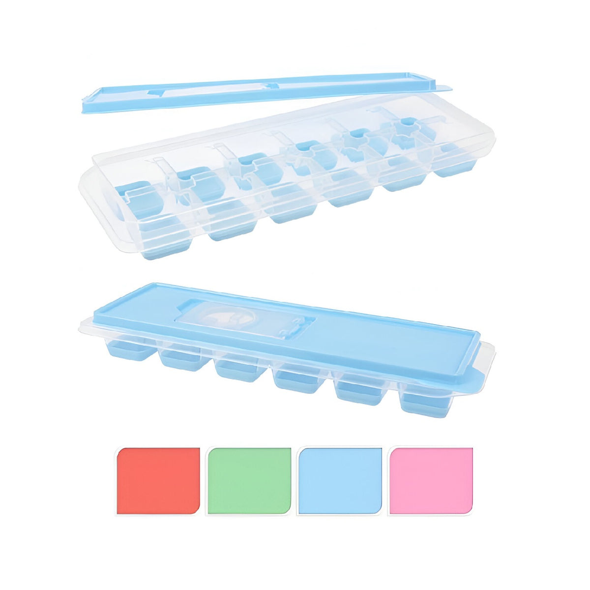 Excellent Houseware Ice Cube Mould with Lid Assorted Pack of 1 155422
