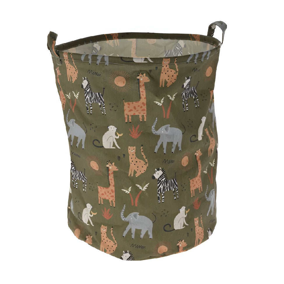 H and S Collection Animal Print Storage/Laundry Bag Assorted Pack of 1 D40cm x H50cm 157251