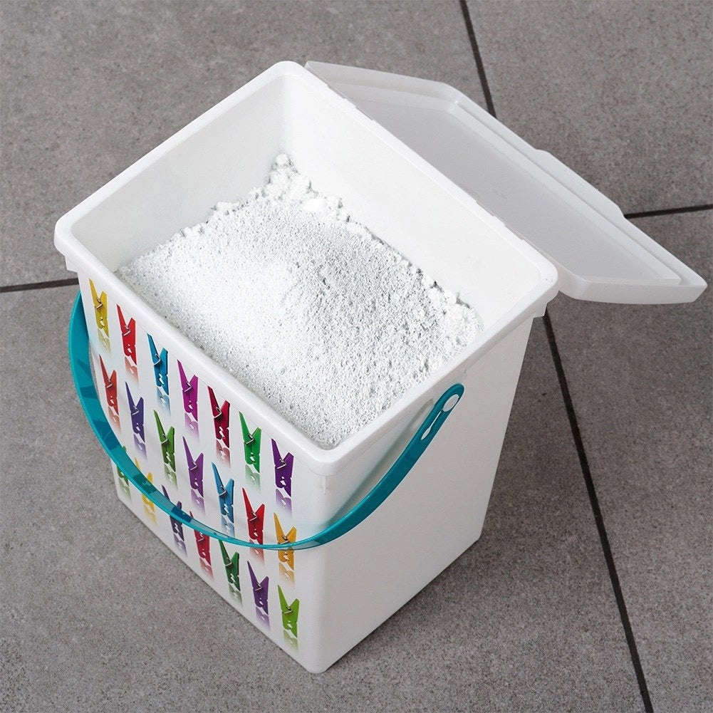 Washing Powder Storage Container Assorted Colour 5Ltr Pack of 1 | For Storing Clothes Pegs