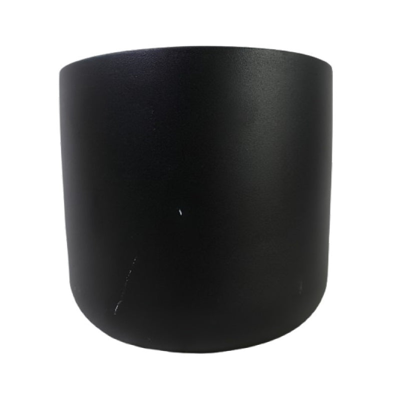 Terracotta Painted Stoneware Flower Pot Black 19cm x 18cm 034963