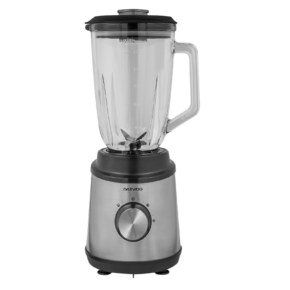 Daewoo Stainless Steel Jug Blender and Grinder Black 1500ml 800W SDA2734 | Pulse Function | Safety Lock | Easy to Clean