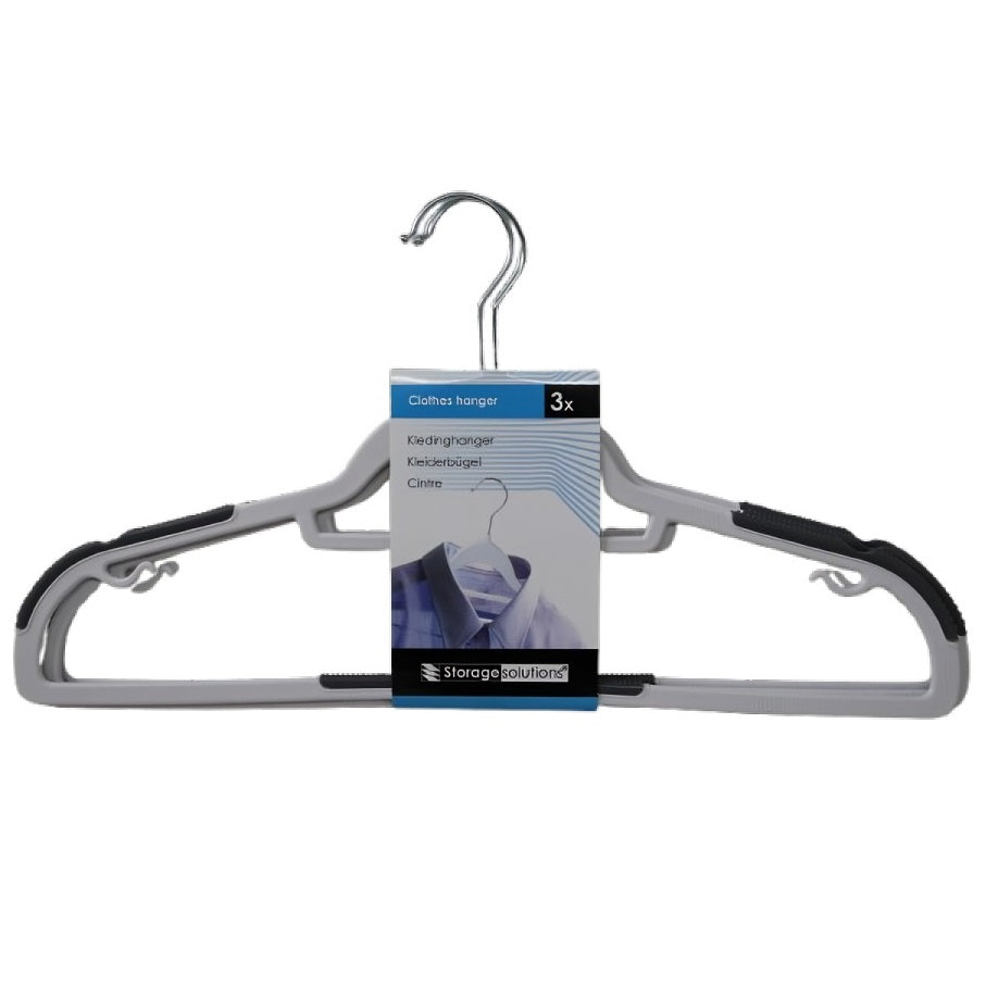 Storage Solutions Clothes Hanger Set White Set of 3 153431