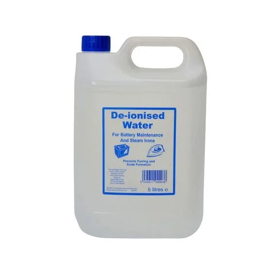 TUW De-Ionised Water for Batteries and Steam Irons Clear 5Ltr TUW5