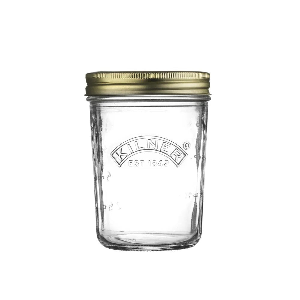 Kilner Wide Mouth Screw Top Lid Preserve Glass Jar Clear 0.35Ltr 0025-898