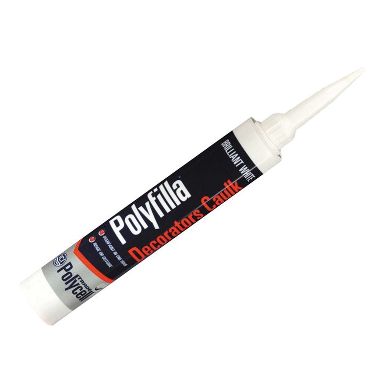 Polycell Polyfilla Decorators Caulk Brilliant White 380ml 5085009 | Overpaint in One Hour